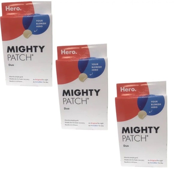 Hero Cosmetics Mighty Acne Pimple Patch Duo - 12ct LOT OF 3 exp 4/2025 Sealed - Picture 2 of 4